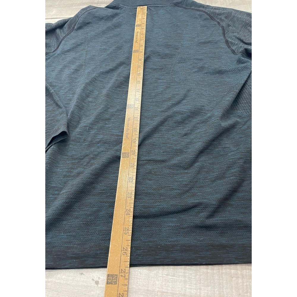 Lululemon Shirt Mens XL Blue Metal Vent Tech 1/4 Zip Long Sleeve Sweater - Picture 8 of 9